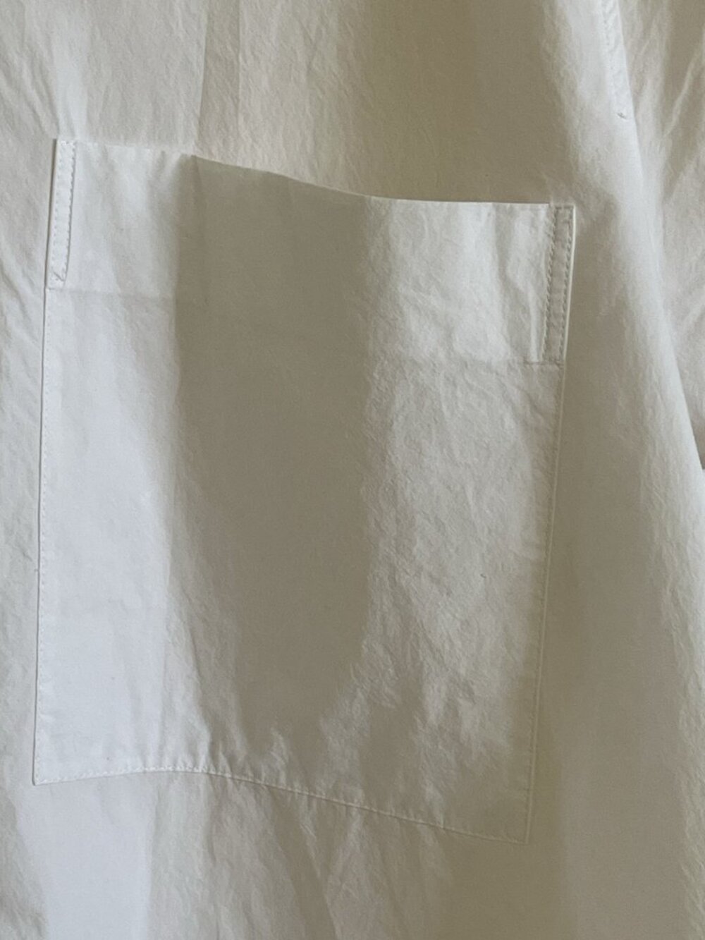 COS Women’s Shirt Dress Minimalist Lagenlook White Cotton Relaxed Size 12 Summer - Picture 6 of 13
